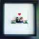 "Love on a bench" personnalisable
